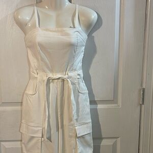 Revolution White Jumpsuit with Belt